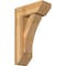 Ekena Millwork Thorton Slat Rough Sawn Bracket w/ Offset Brace, Western Red Cedar, 8"W x 20"D x 32"H BKT0806X20X32THR06RWR - alternate 1